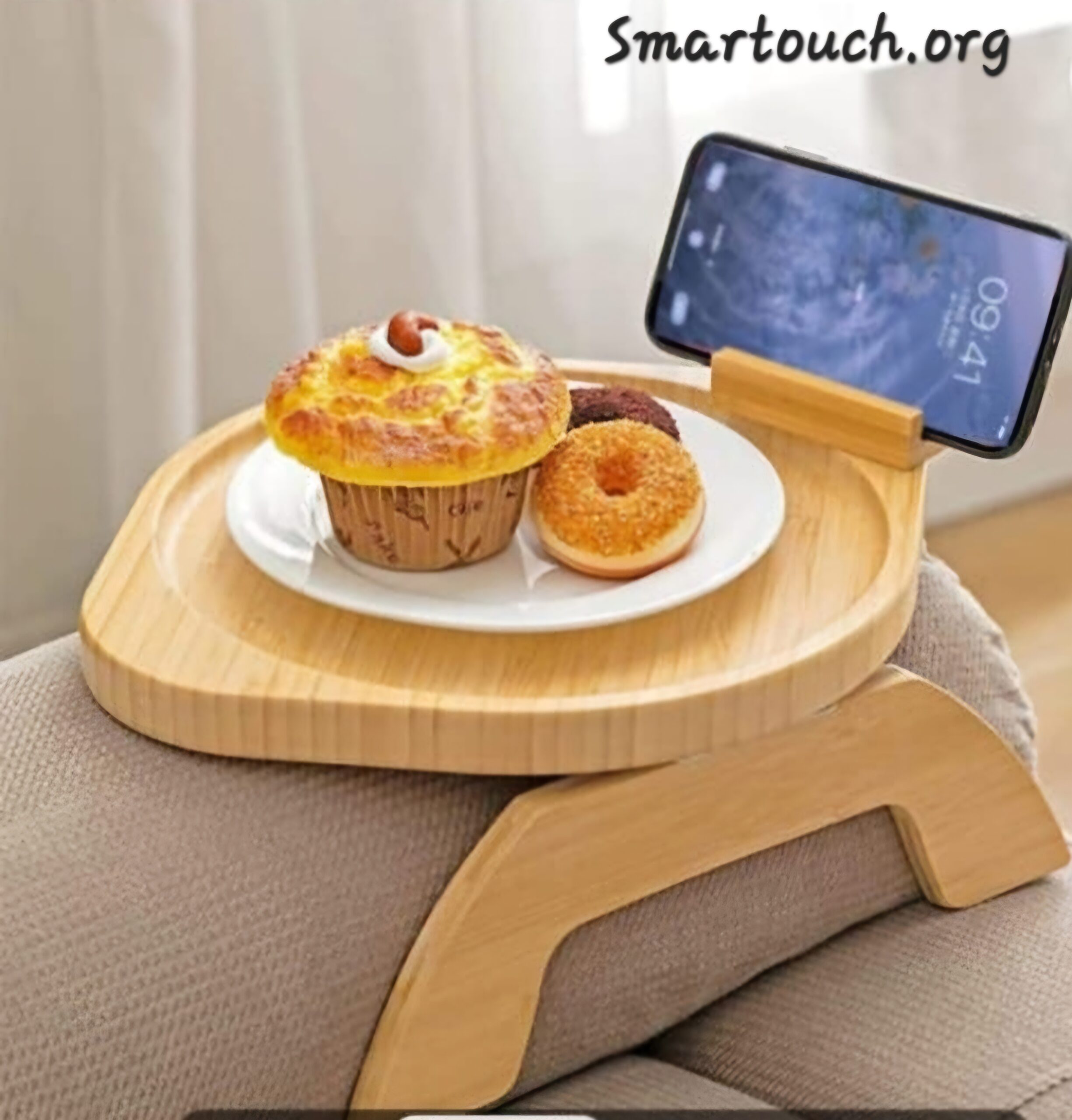 Sofa/couch adjustable Arm tray (Rectangular or Oval)