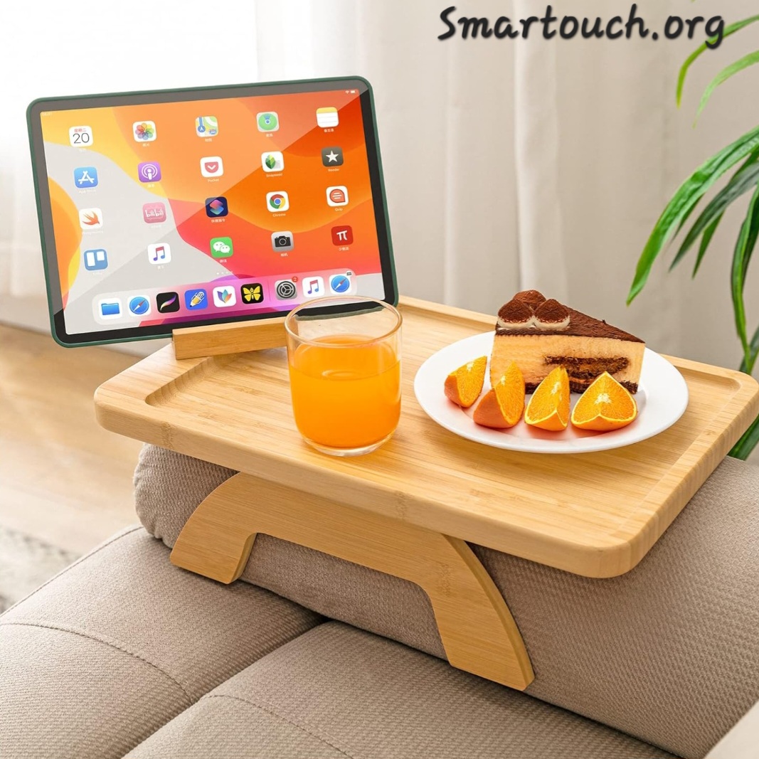 Sofa/couch adjustable Arm tray (Rectangular or Oval) - Image 3
