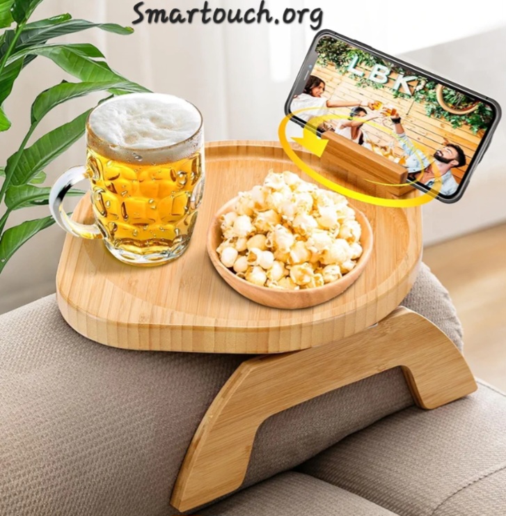 Sofa/couch adjustable Arm tray (Rectangular or Oval) - Image 6